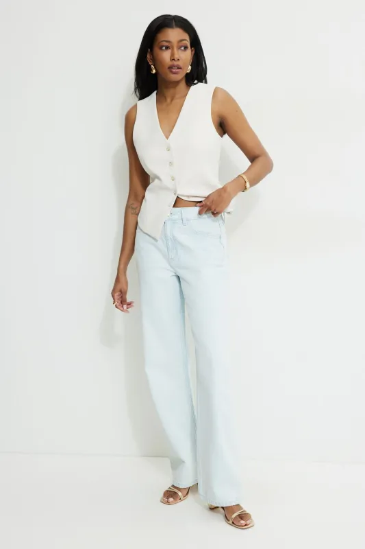 Mika Mid Rise Relaxed Straight Leg Jeans sold by Dynamite