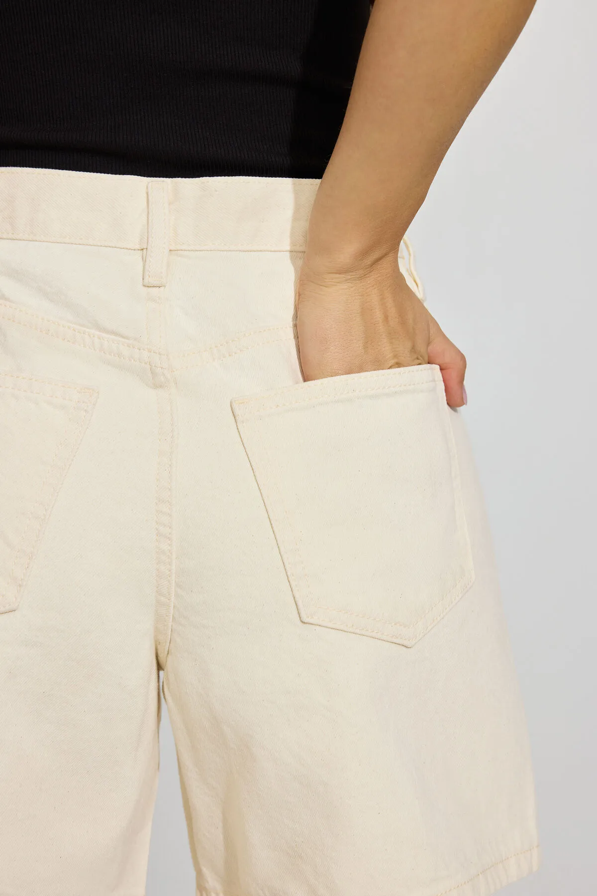 Charlie High Rise A Line Denim Shorts sold by Dynamite product image thumbnail 5