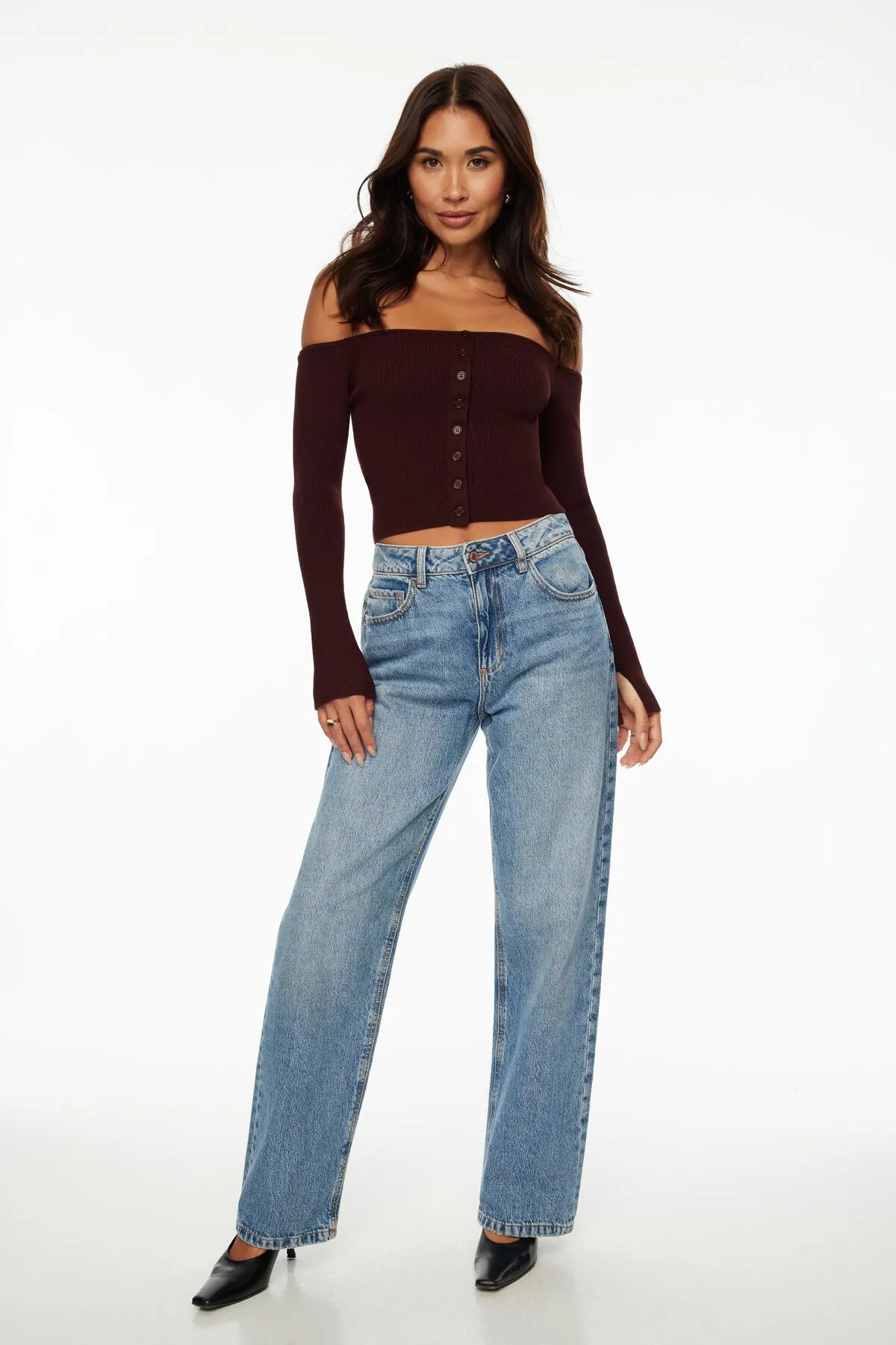 Alice Off Shoulder Cardigan sold by Dynamite product image thumbnail 2