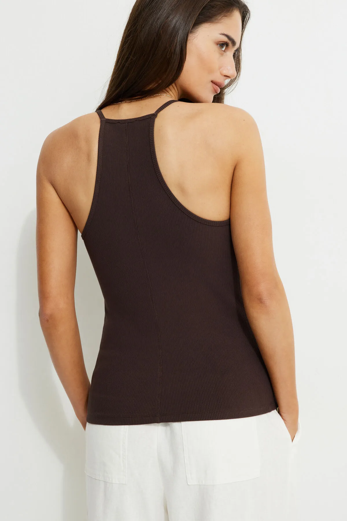 Ribbed Racerback Camisole sold by Dynamite product image thumbnail 4