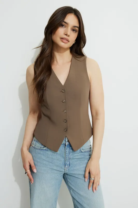 Nelly Cinch Back Vest sold by Dynamite