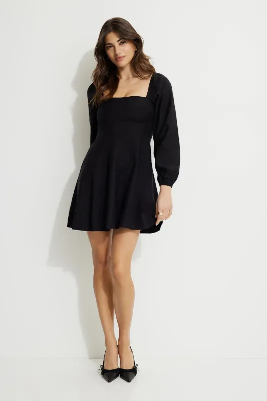 Amelie Balloon Sleeve Mini Dress sold by Dynamite