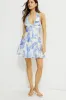 Flared Halter Mini Dress sold by Dynamite