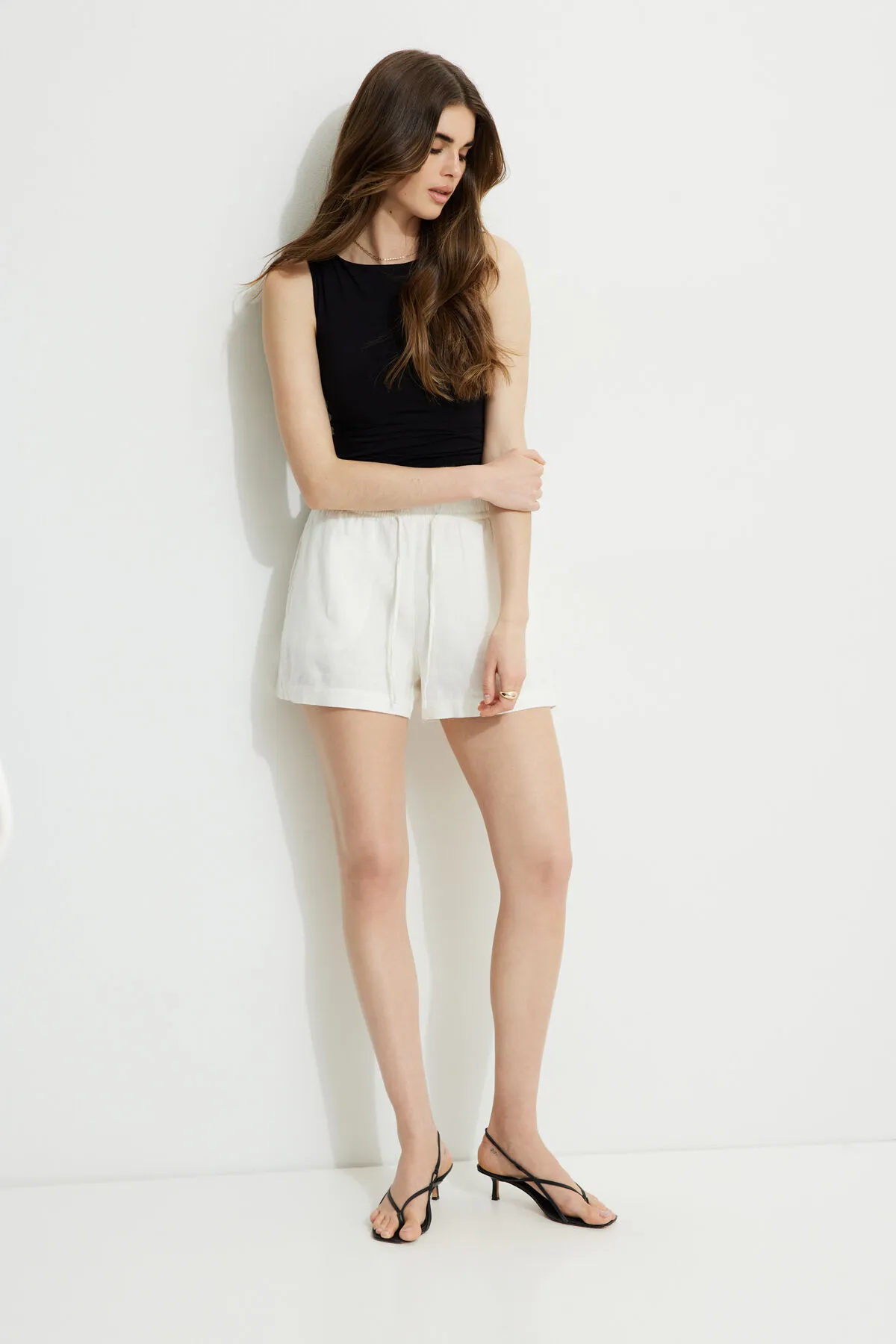Pull On Linen Shorts sold by Dynamite product image thumbnail 2