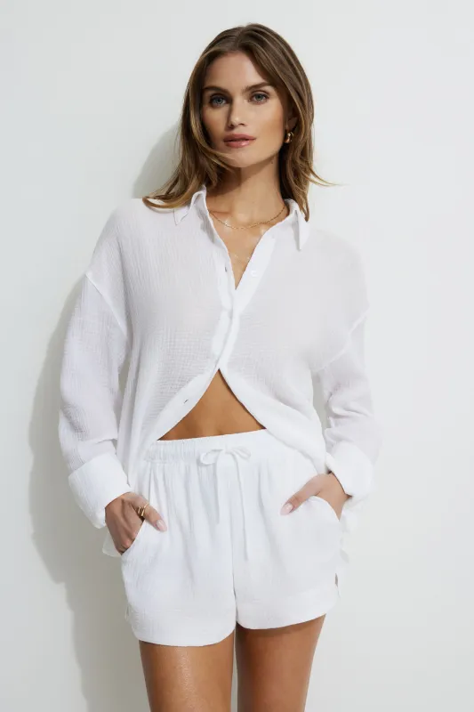 Oversized Gauze Shirt sold by Dynamite