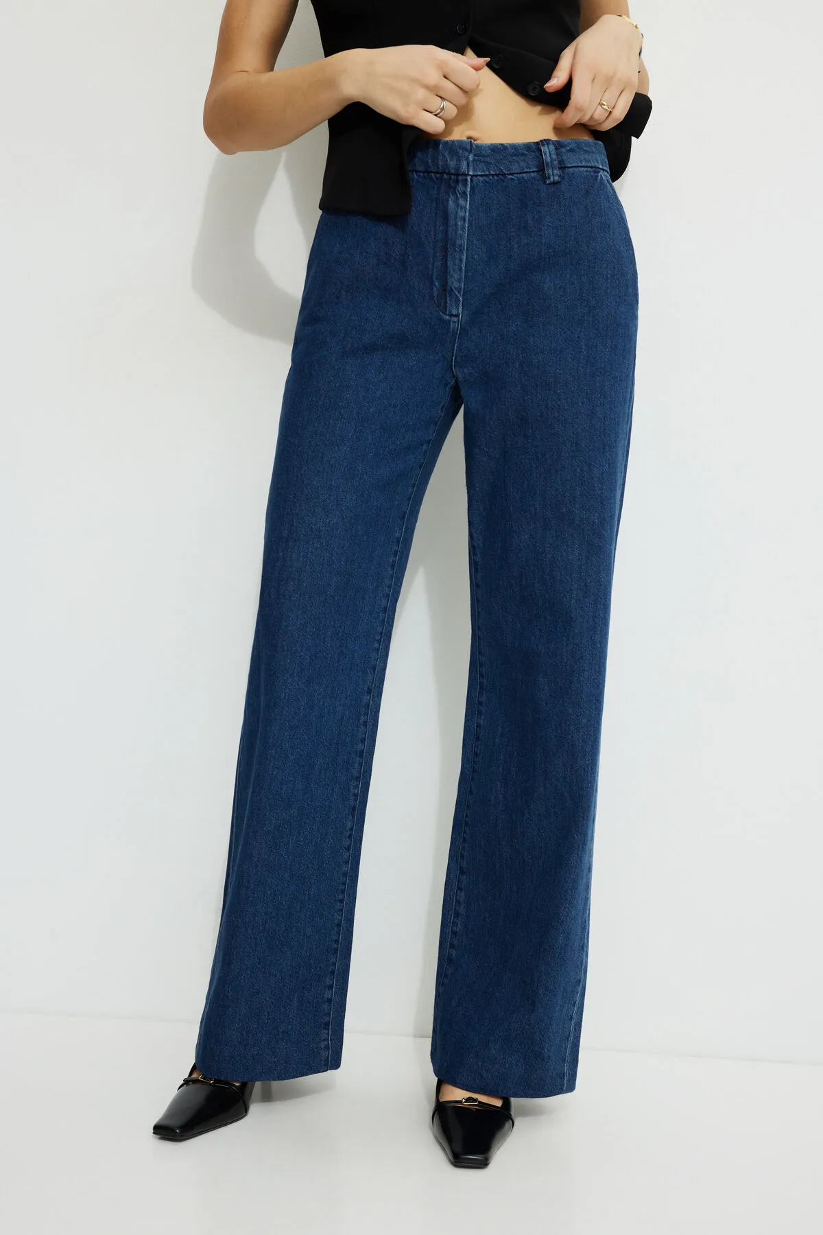 High Rise Wide Leg Trouser Jeans sold by Dynamite product image thumbnail 2