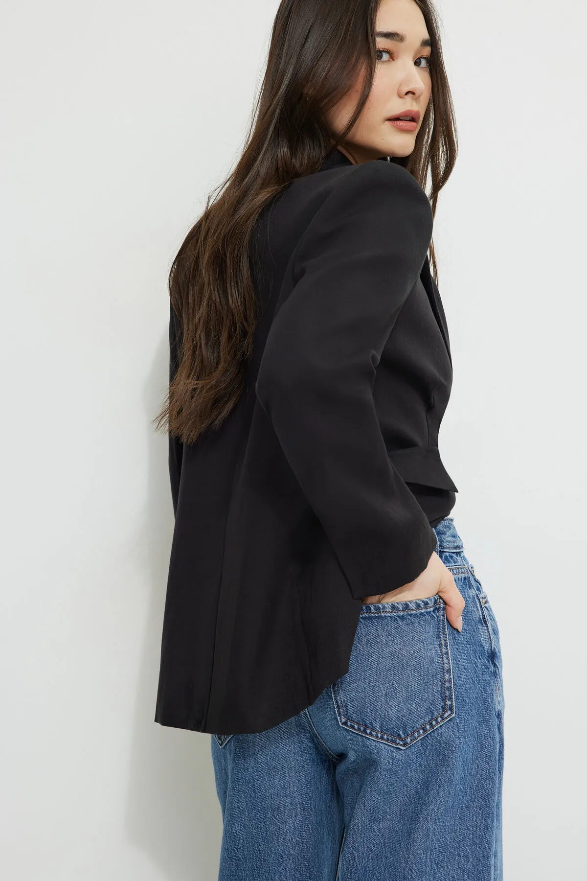 Straight Single Breasted Blazer sold by Dynamite product image thumbnail 4