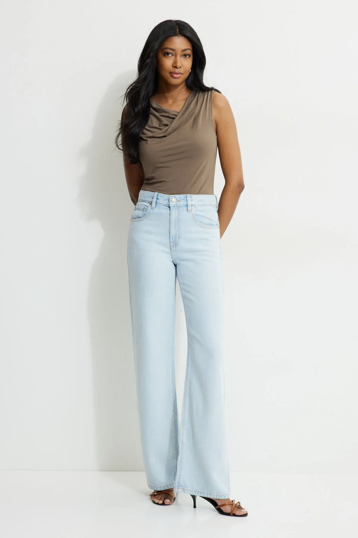 Draped Jersey Tank Top sold by Dynamite product image thumbnail 2