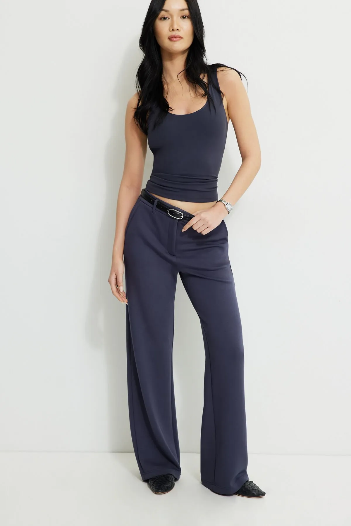 Anywear Scuba Straight Leg Pants sold by Dynamite