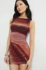 Katia Ruched Mesh Mini Dress sold by Dynamite