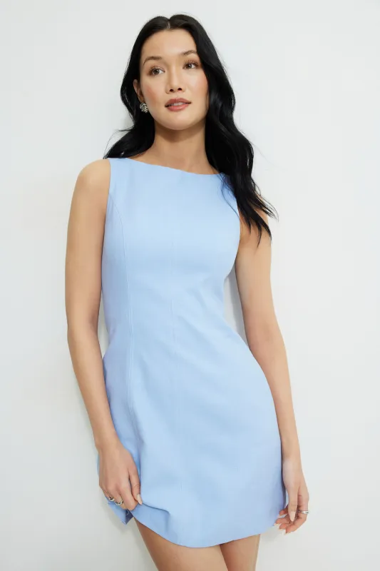 Audrie Linen Mini Dress sold by Dynamite