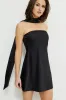 Satin Mini Tube Dress With Scarf sold by Dynamite