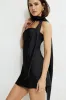 Satin Mini Tube Dress With Scarf sold by Dynamite