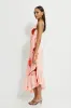 Asymmetric Ruffle Midi Dress sold by Dynamite