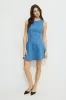 Cecelia Boat Neck Denim Mini Dress sold by Dynamite