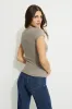 Olive Ribbed Crewneck T Shirt sold by Dynamite