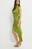 Asymmetric Jersey Midi Dress sold by Dynamite