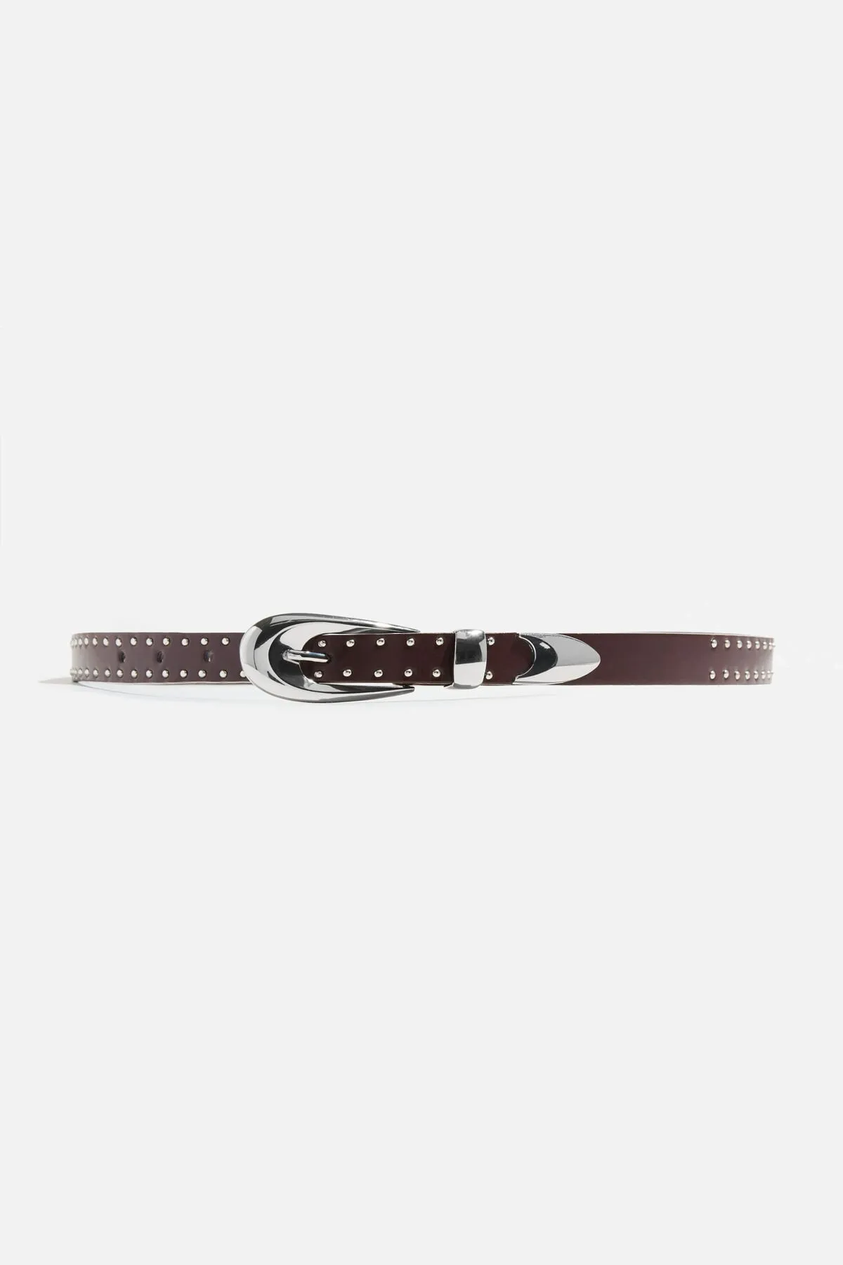 Studded Skinny Faux Leather Belt sold by Dynamite