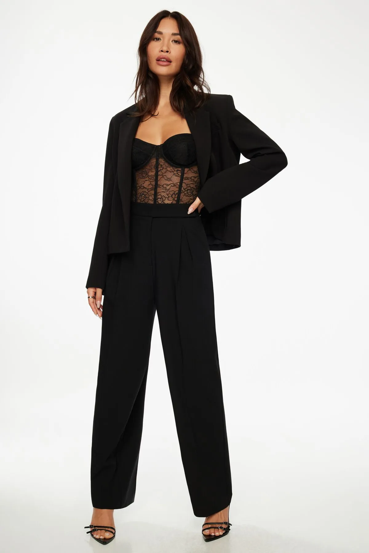 Relaxed Long Sleeve Blazer sold by Dynamite product image thumbnail 3