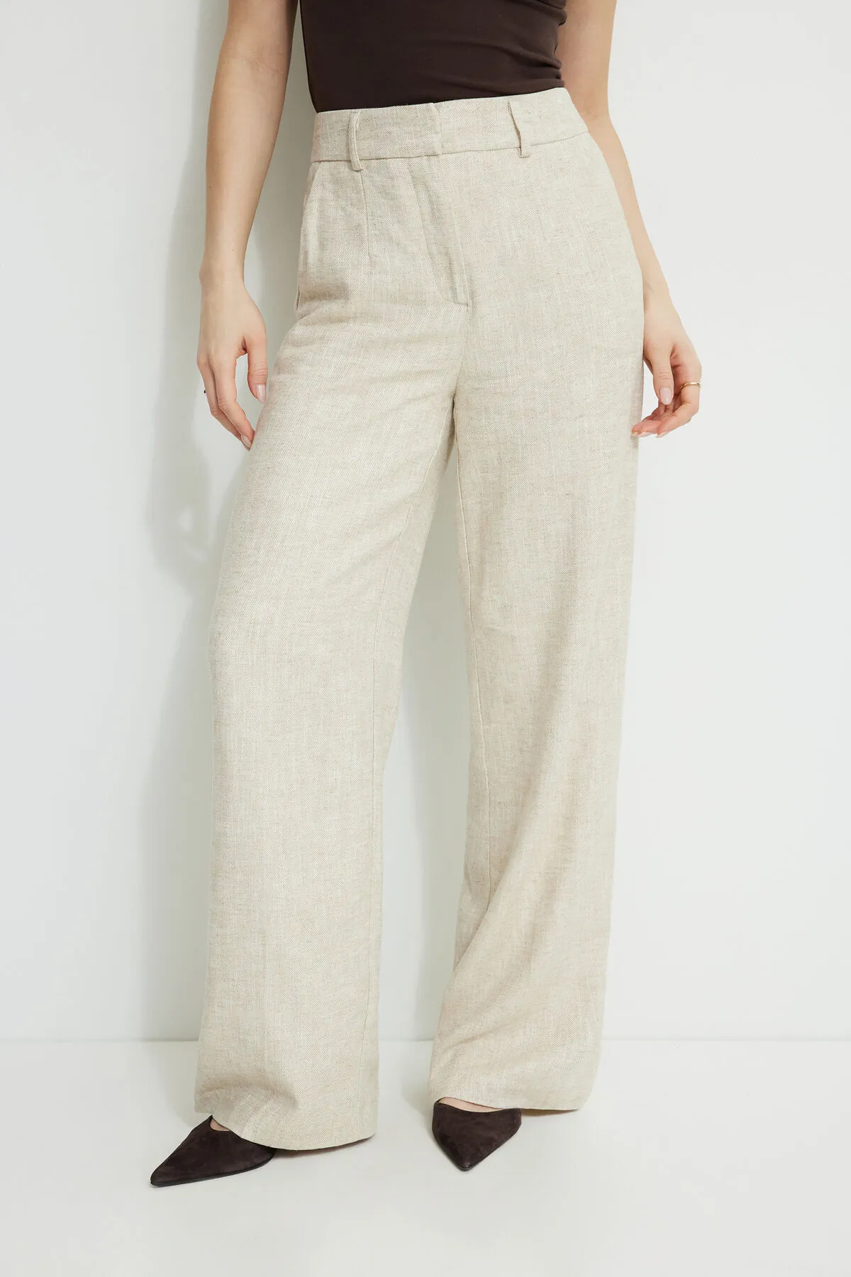 Yasmin Linen Straight Leg Pants sold by Dynamite product image thumbnail 2