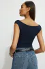 Off Shoulder Jersey Bodysuit sold by Dynamite