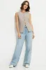 Emery Round Neck Flyaway Vest sold by Dynamite