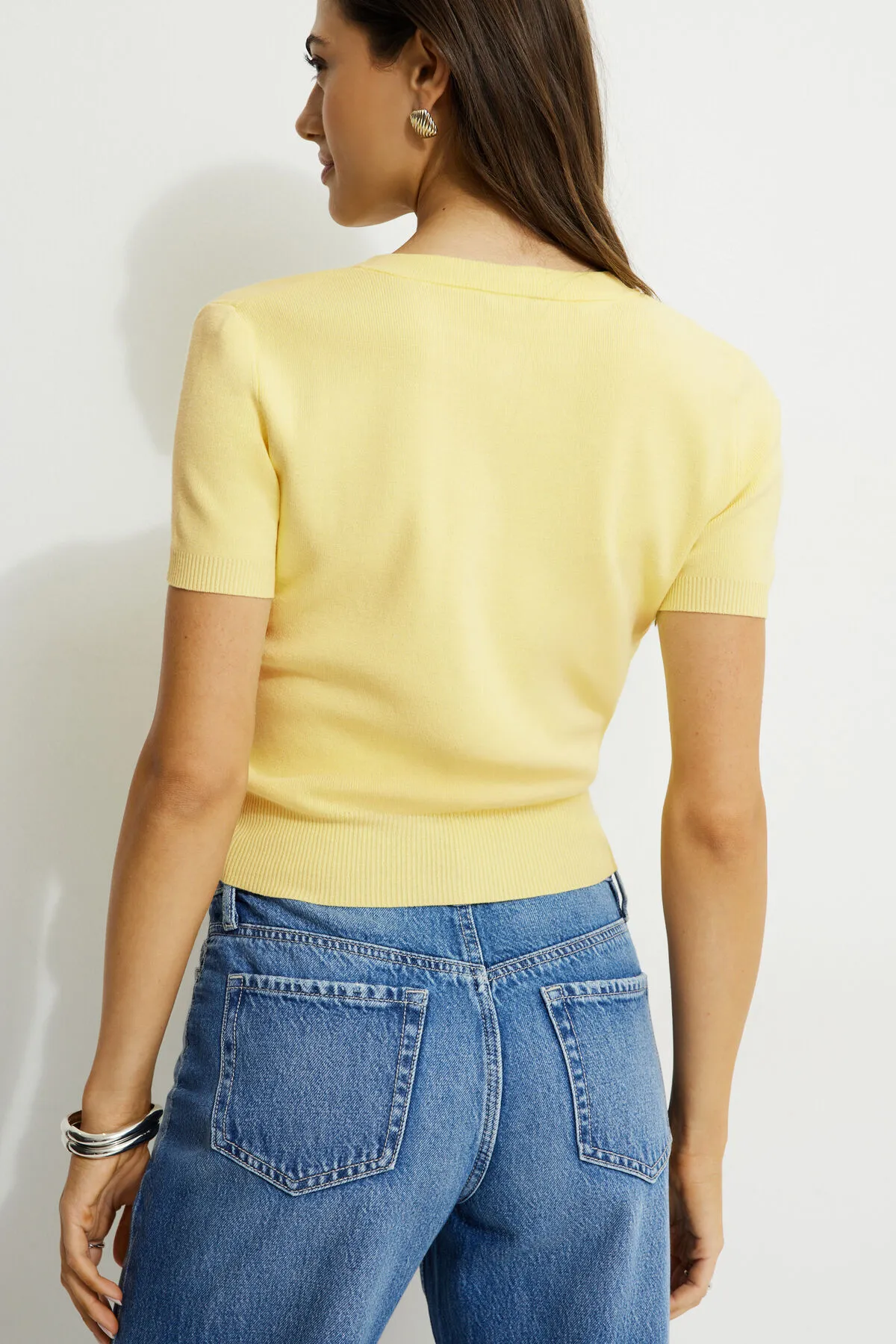 Becca Short Sleeve Cardigan sold by Dynamite product image thumbnail 4