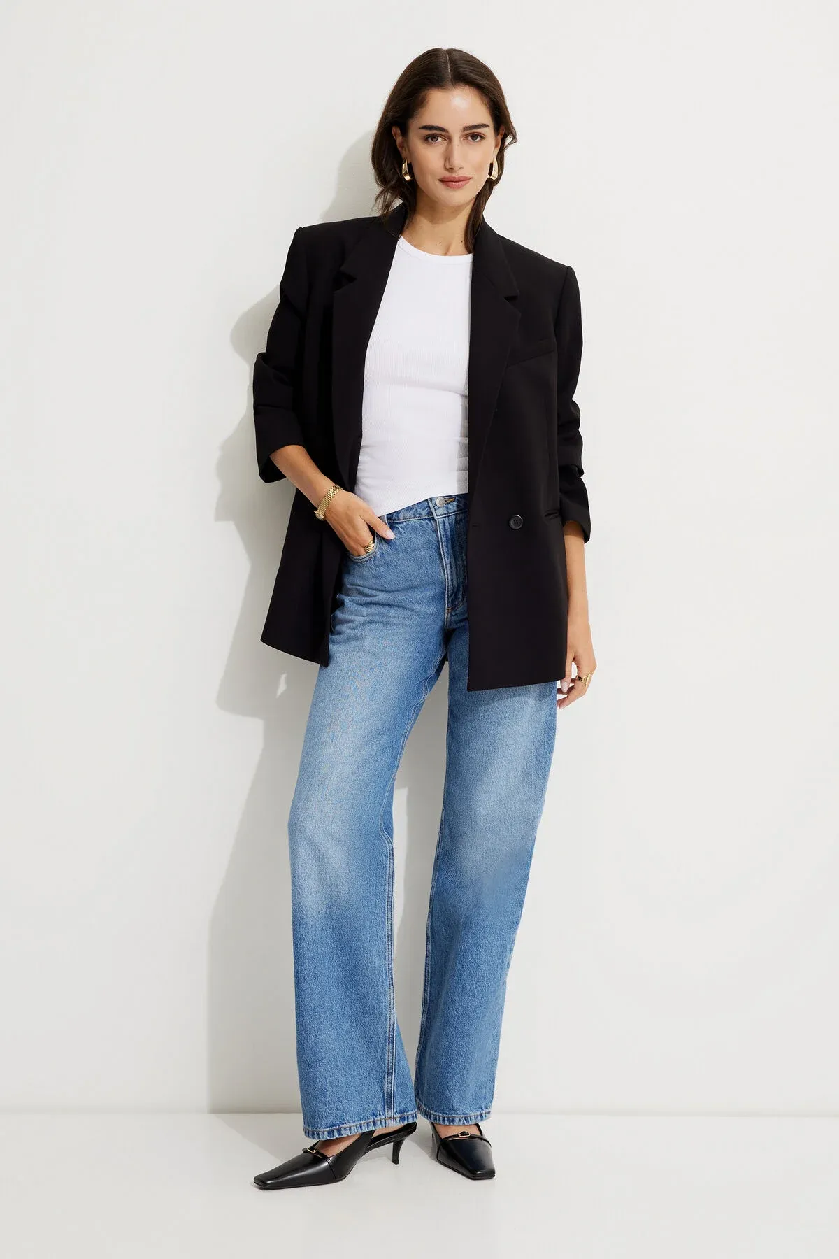 Heidi High Rise Wide Leg Jeans sold by Dynamite