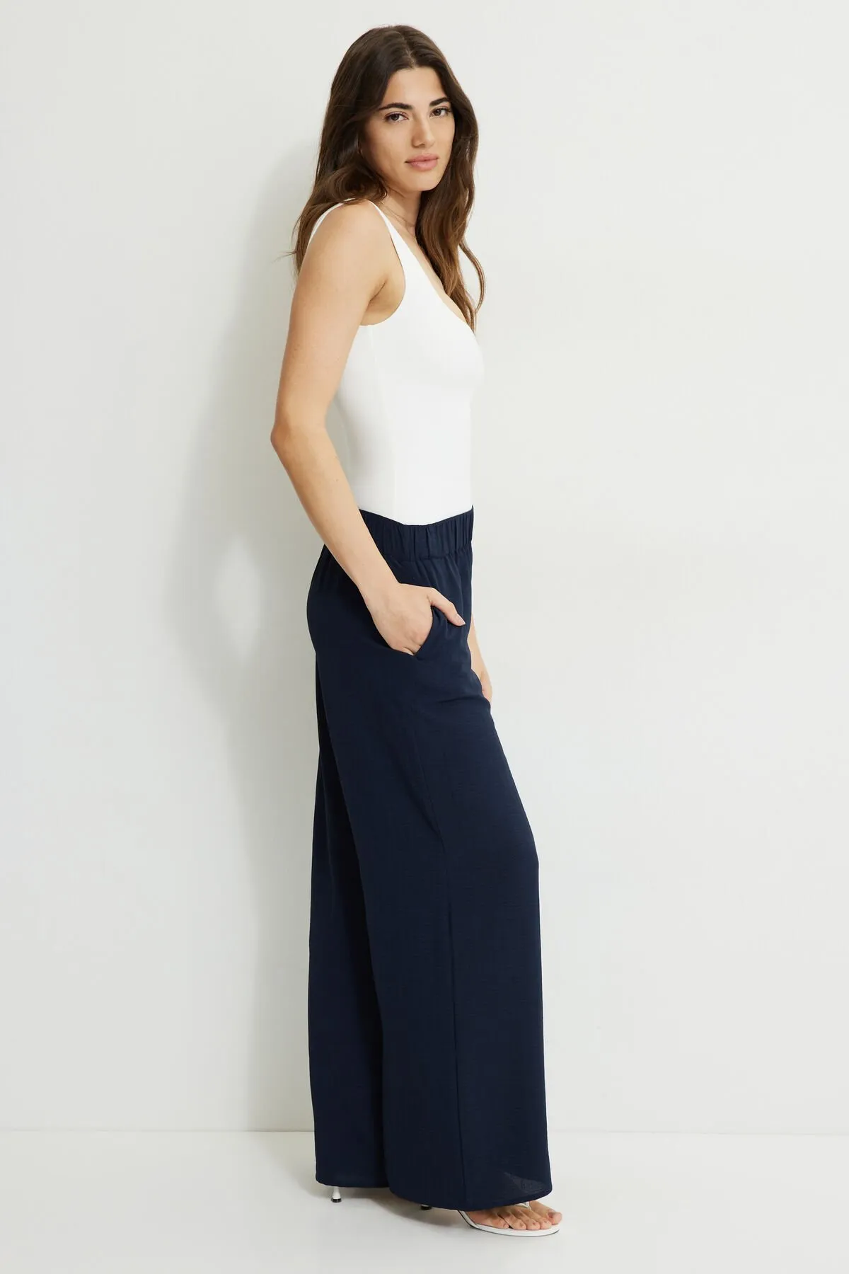 Wide Leg Pull On Pants sold by Dynamite product image thumbnail 4