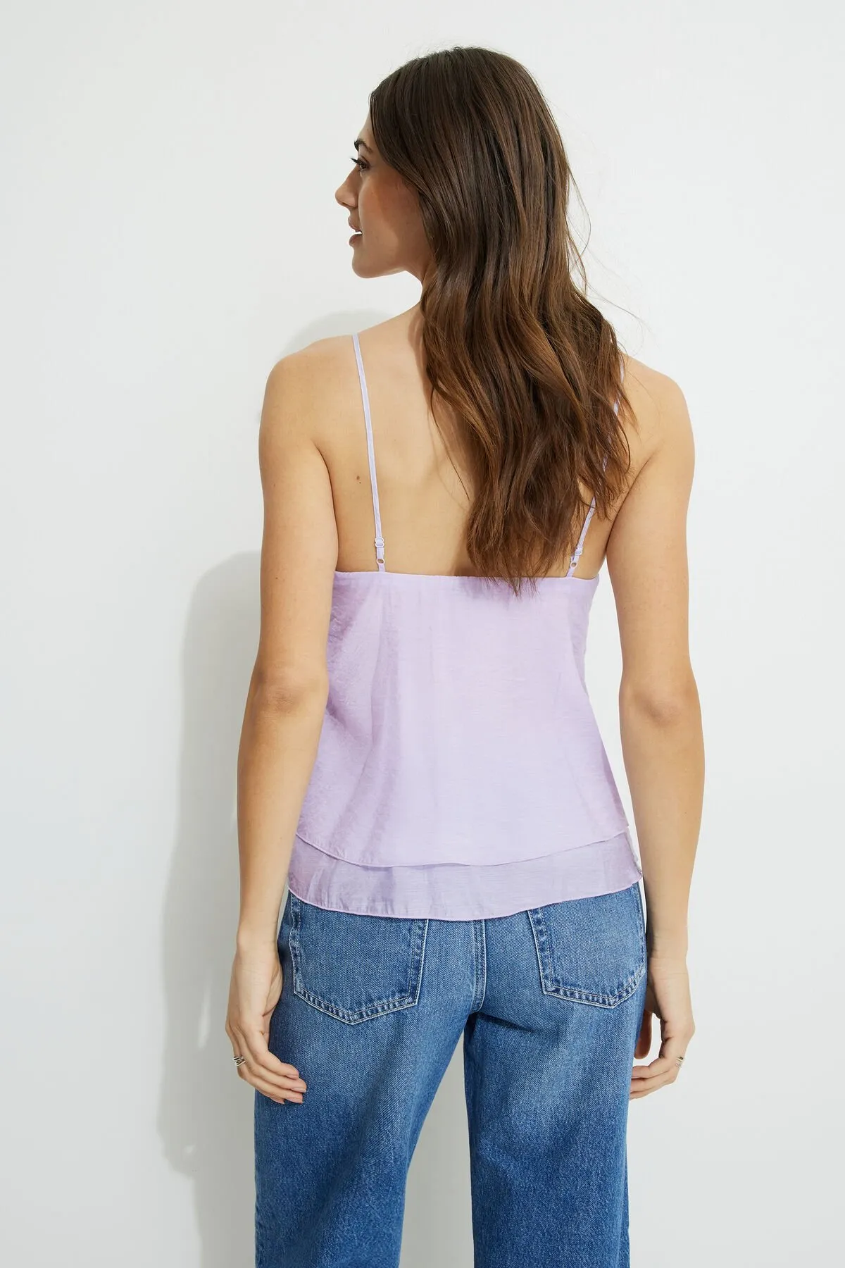 Clover Ruffled Cami Top sold by Dynamite product image thumbnail 4