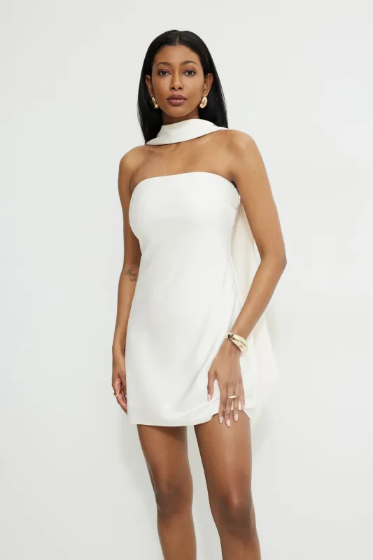 Satin Mini Tube Dress With Scarf sold by Dynamite