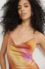 Cowl Neck Satin Maxi Slip Dress sold by Dynamite