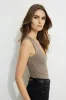 Hallie Ribbed Scoop Tank Top sold by Dynamite