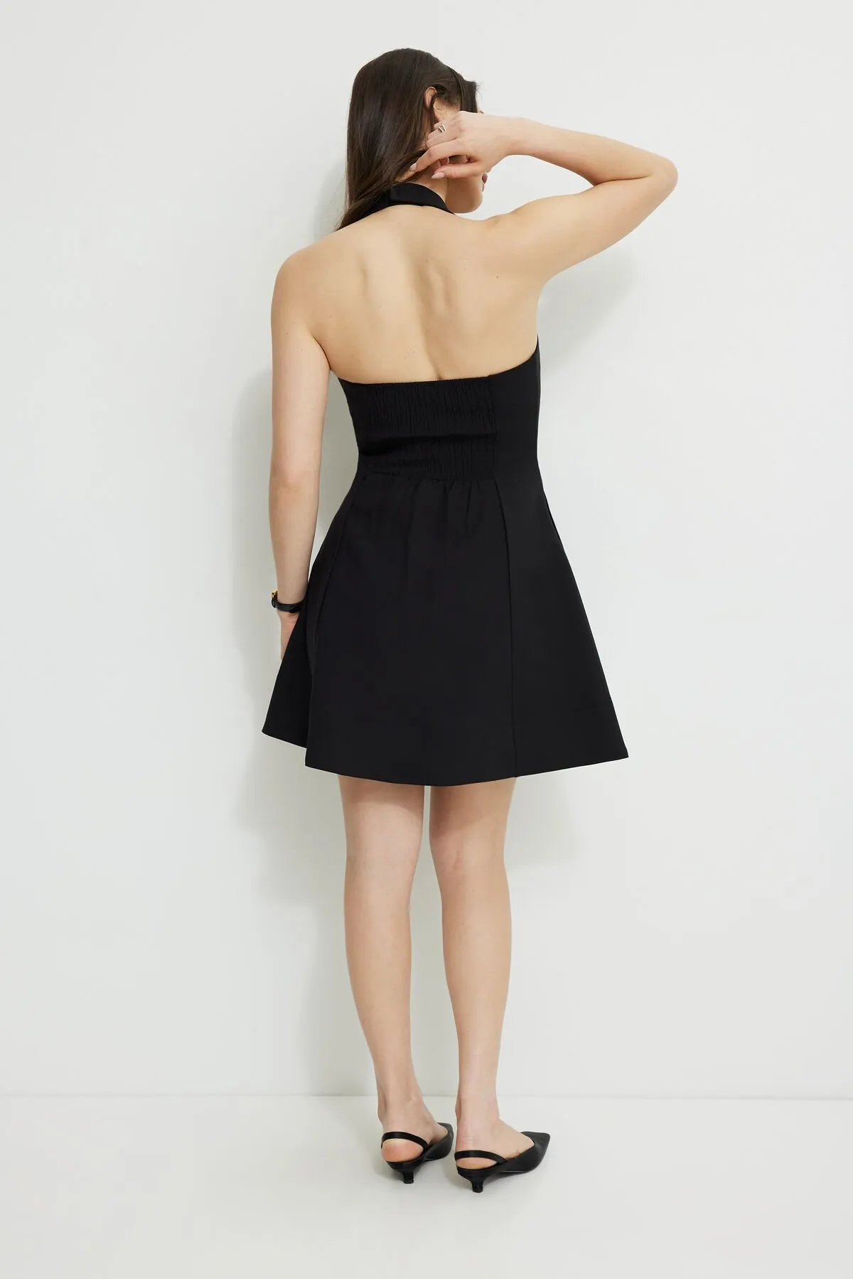 Flared Halter Mini Dress sold by Dynamite product image thumbnail 5