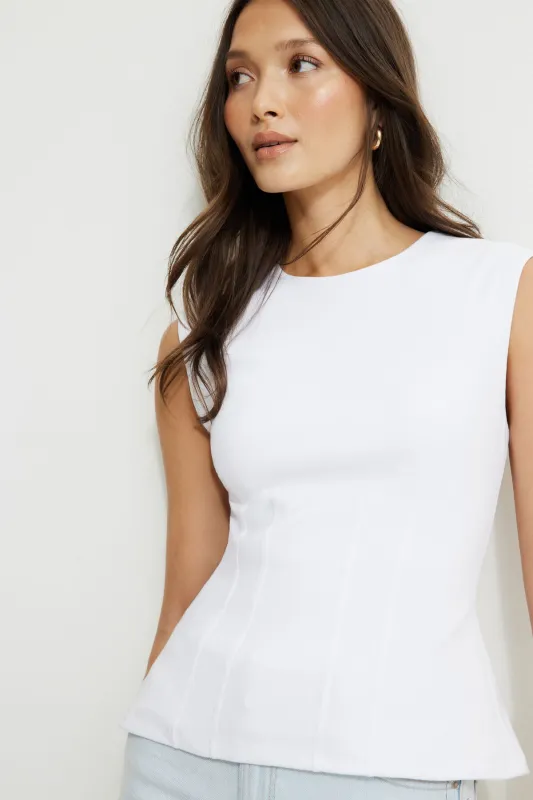 Cinch Waist Cotton Tank Top sold by Dynamite