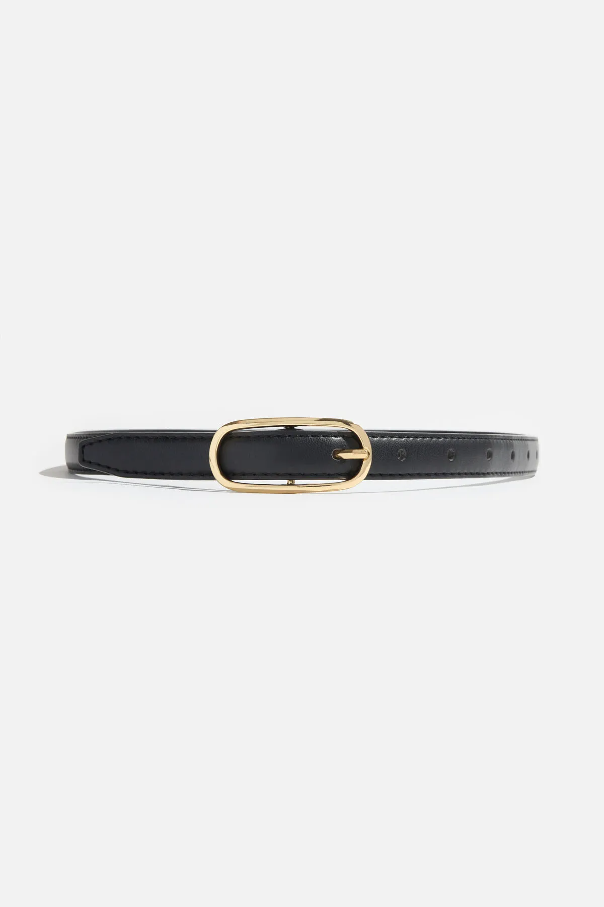 Oval Super Slim Faux Leather Belt sold by Dynamite
