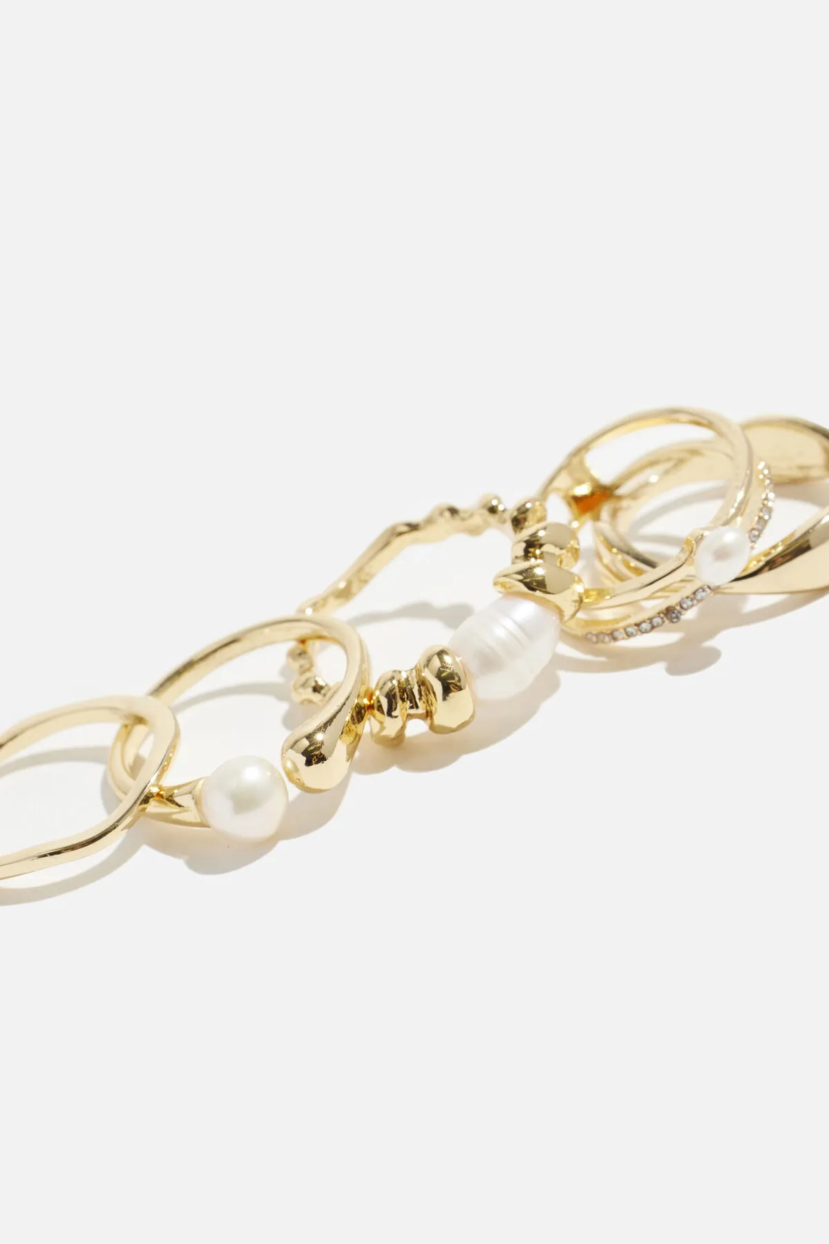 5-Pack Pearl Rings sold by Dynamite product image thumbnail 2