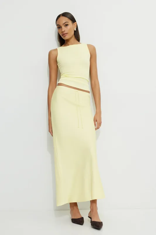 Cary Satin Slip Maxi Skirt sold by Dynamite