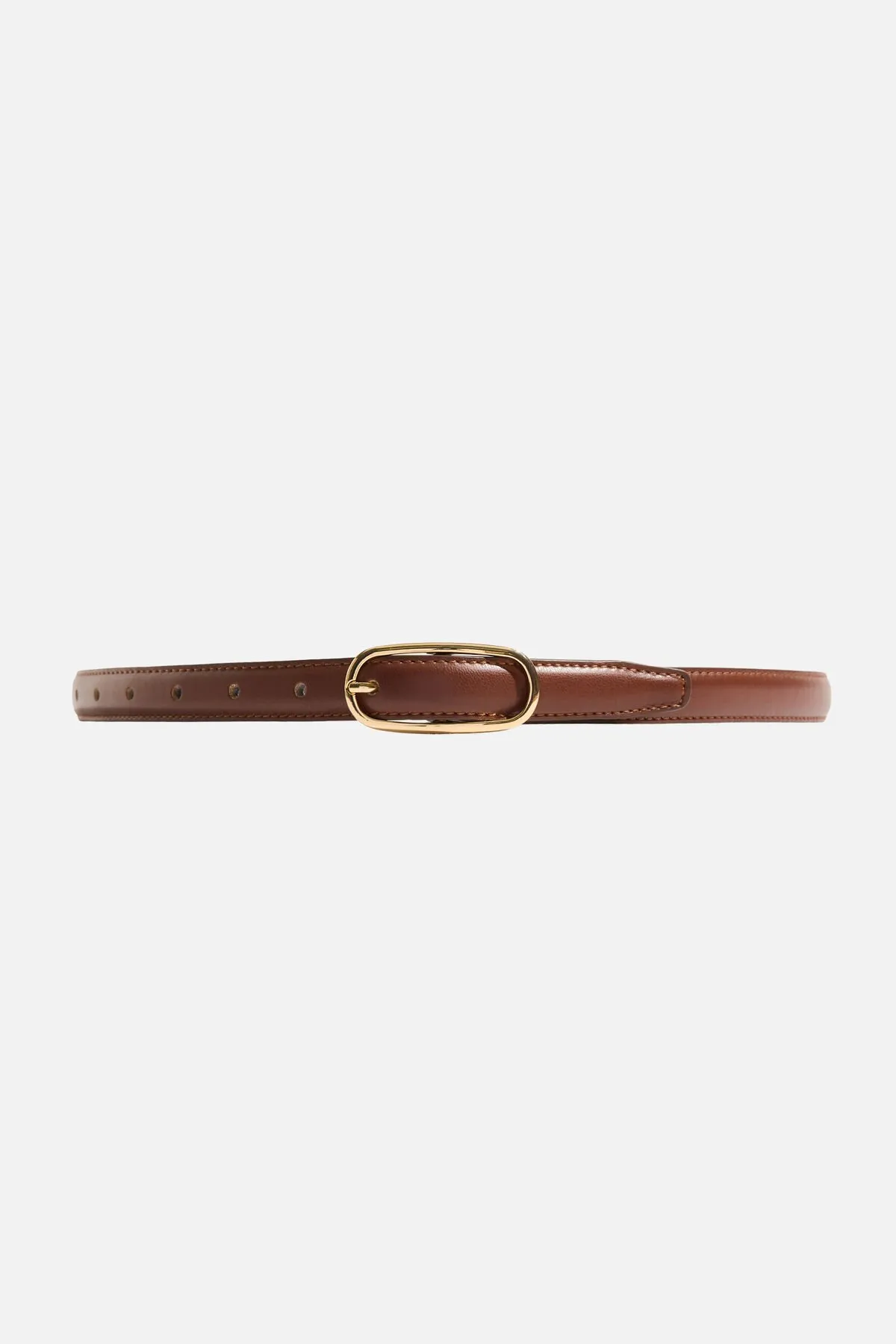 Oval Super Slim Faux Leather Belt sold by Dynamite