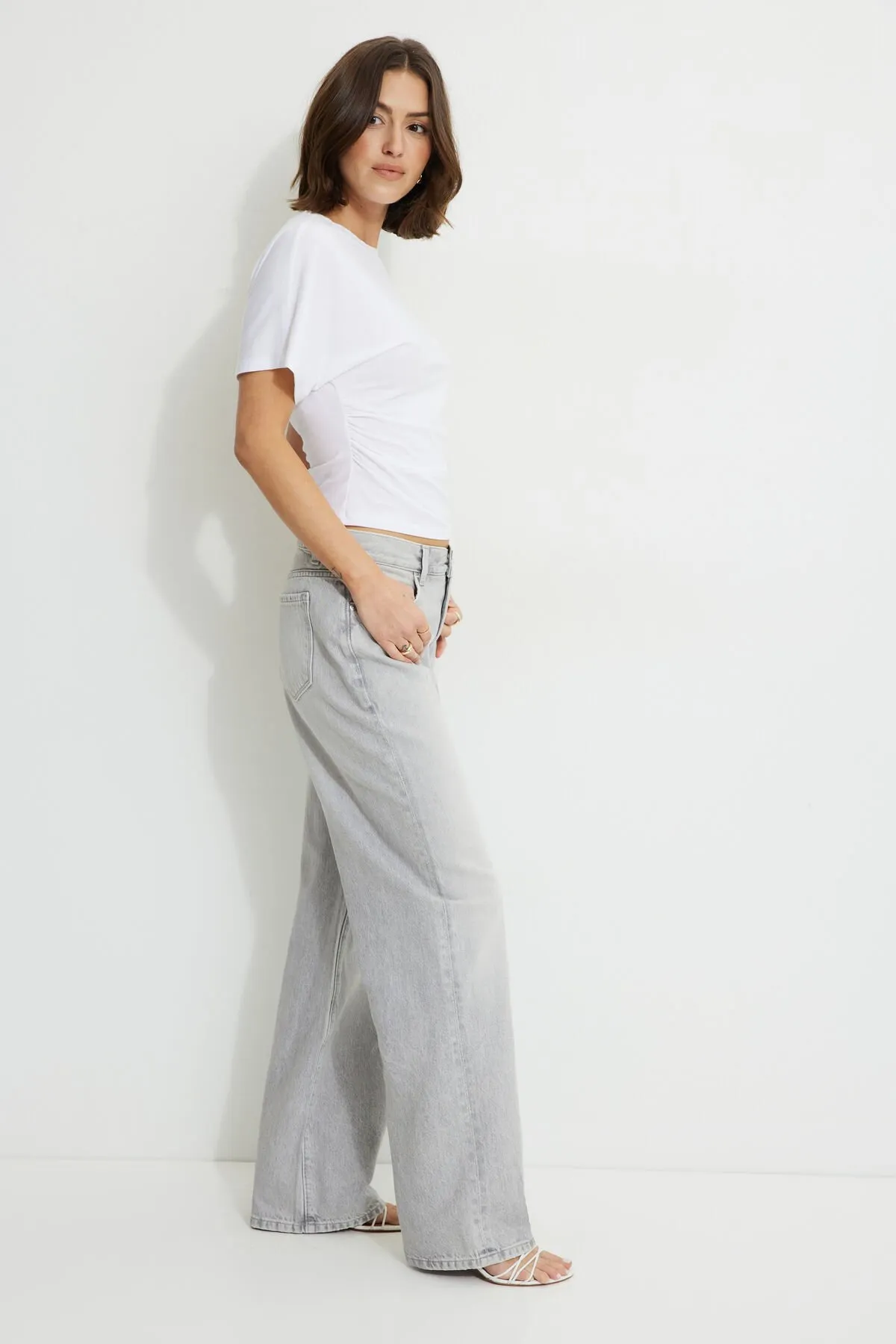 Sydney Mid Rise Baggy Fit Jeans sold by Dynamite product image thumbnail 4