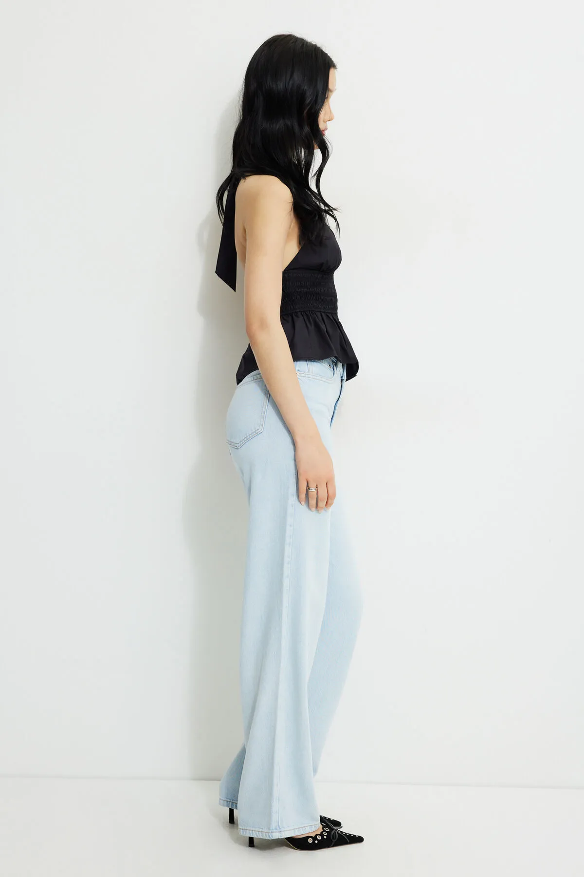 Heidi High Rise Wide Leg Tencel™ Jeans sold by Dynamite product image thumbnail 4