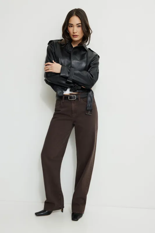 Mika Mid Rise Relaxed Straight Leg Jeans sold by Dynamite