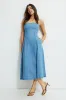 Flared Denim Maxi Dress sold by Dynamite