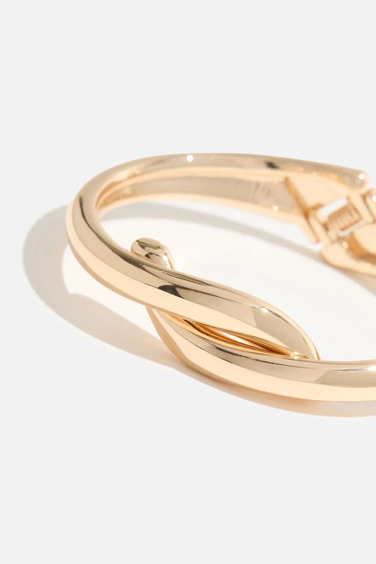 2-Pack Bubble & Twisted Snap Bangle Bracelets sold by Dynamite product image thumbnail 3