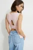 Open Back Knit Tank Top sold by Dynamite