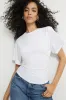 Andrea Shirred Jersey T Shirt sold by Dynamite