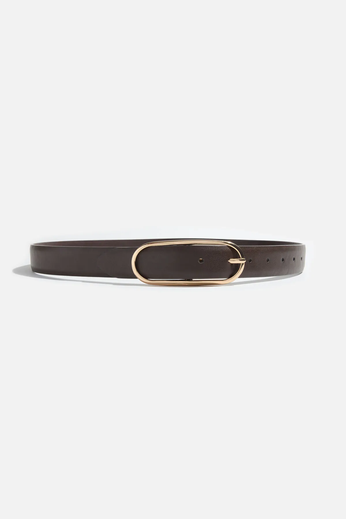 Oval Slim Faux Leather Belt sold by Dynamite product image thumbnail 2