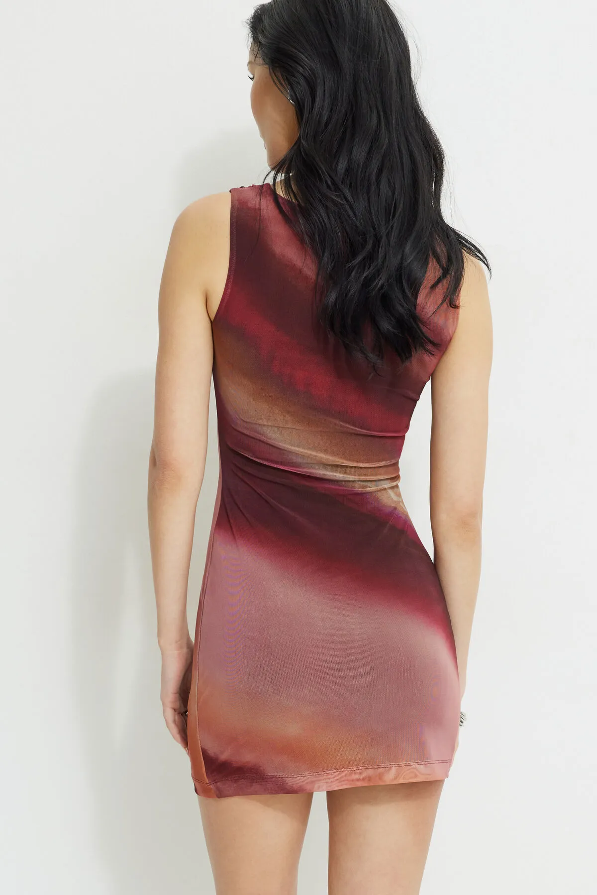 Katia Ruched Mesh Mini Dress sold by Dynamite product image thumbnail 4