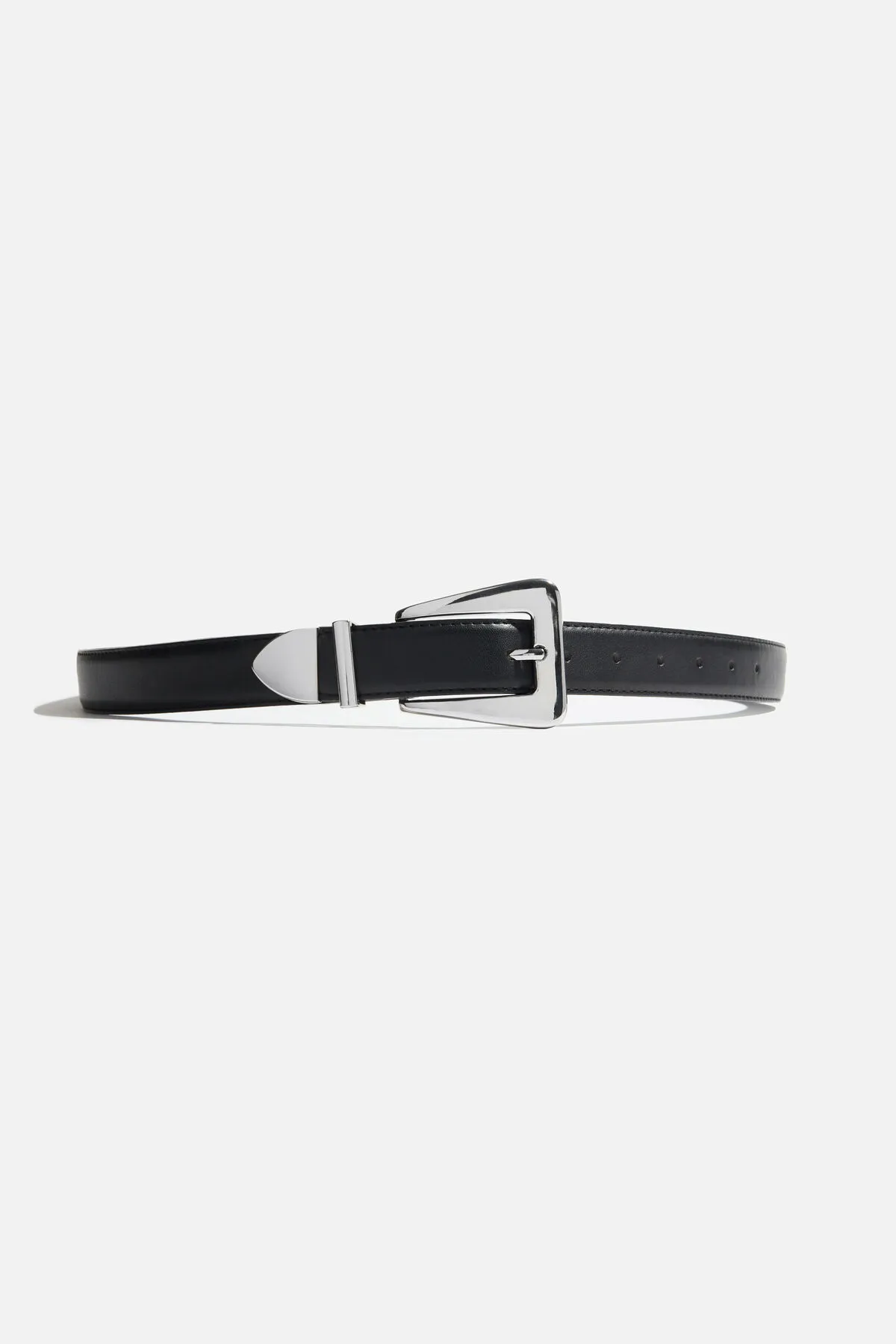 Trapezoid Faux Leather Belt sold by Dynamite product image thumbnail 2