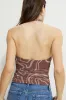 Draped Mesh Halter Top sold by Dynamite